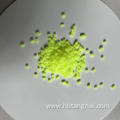 Granular fluorescent brightener plastic particle